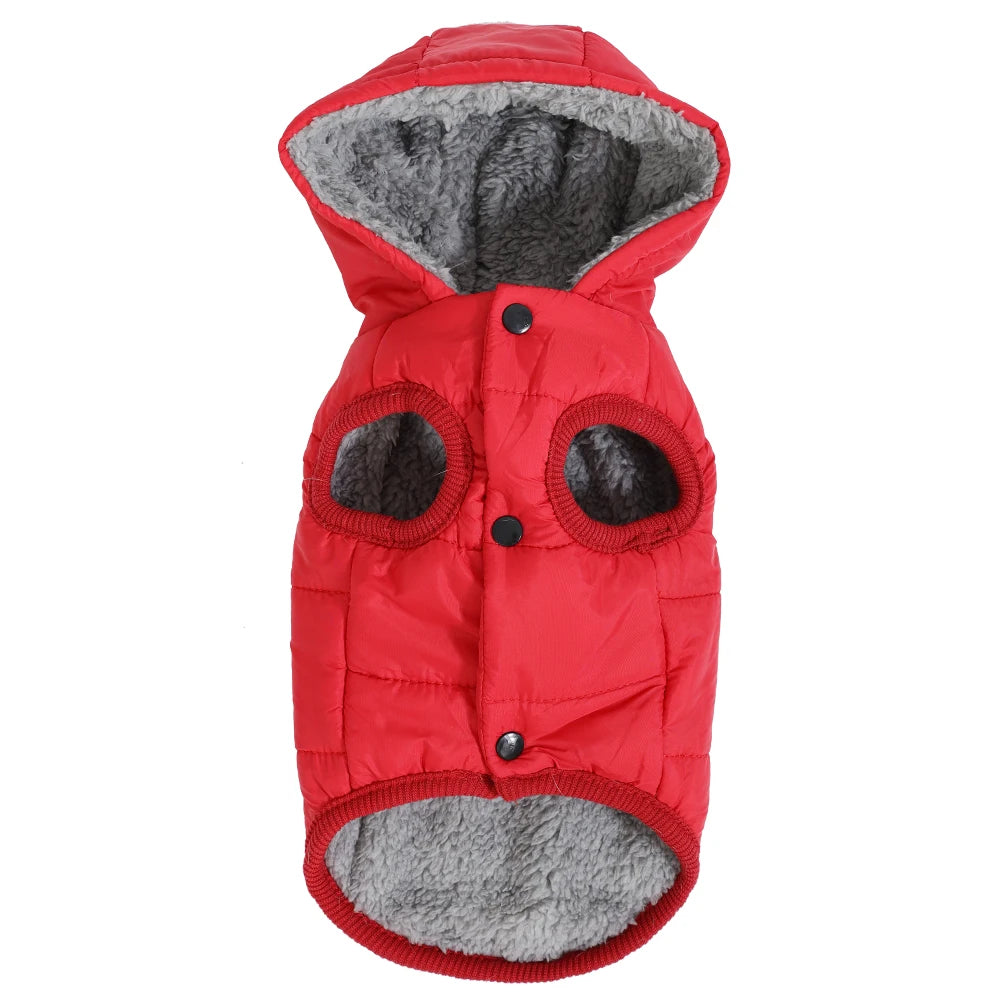 Dog Winter Clothes Warm Pet Thicken Fleece Vest Comfortable Puppy Waterproof Hoodies For Dogs Cats Chihuahua Yorkshire Supplies