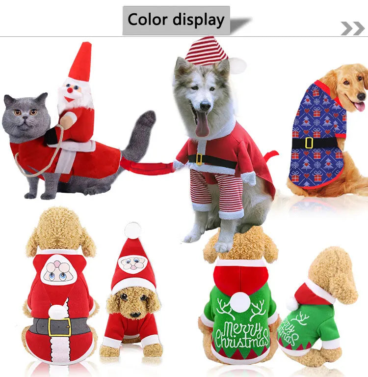 Cartoon Dog Clothes Halloween Costumes Dogs Small, Medium and Big Dog Christmas Pet Clothes Funny Autumn and Winter Clothes