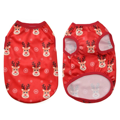 Pet Dog Clothes For Small Medium Dogs Cats Christmas Print Puppy Coat Funny Party Dressed Up Cosplay Costume Chihuahua Outfits