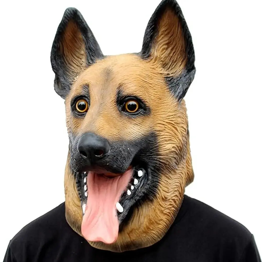 Dog Head Mask Halloween Party Dog Costume Masks Mask Super Bowl Underdog Costume Latex Animal Head Mask