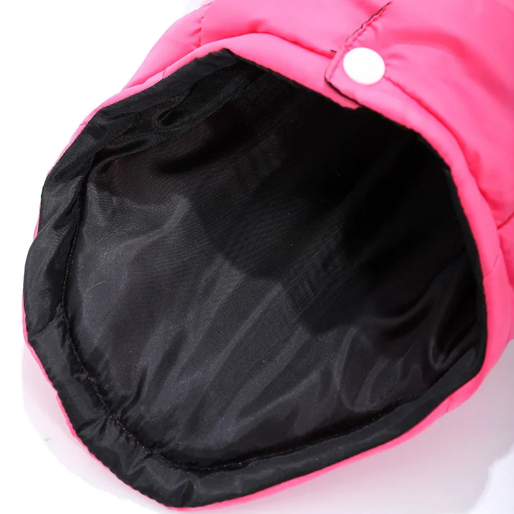 Windproof Dog Clothes  Color-blocking Puppy Coat  Winter Small Dogs Costumes Cats Clothing D-ring Yorkshire Pug Pet Outfits