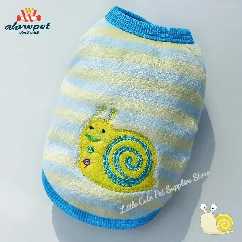 Cute Dog Clothes Winter Vest For Small Dogs Cats Warm Pets Sweater Soft Flannel Puppy Puffer Jacket Dog Accessories Supplies Xxs