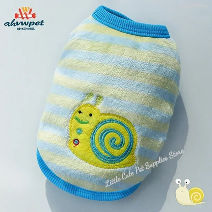 Cute Dog Clothes Winter Vest For Small Dogs Cats Warm Pets Sweater Soft Flannel Puppy Puffer Jacket Dog Accessories Supplies Xxs