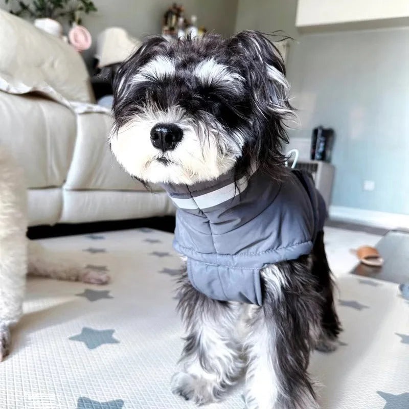 Winter Dog Clothes Reflective Waterproof Pet Down Jacket for Small Medium Dogs French Bulldog Golden Retriever Rain Coat Outfit