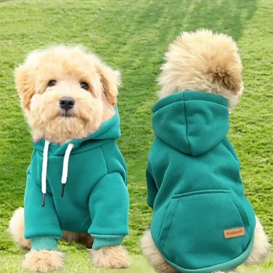 Dog Clothes Pet Dog Hoodie Small And Medium Dog Vest Outdoor Sweatshirt Bulldog Husky Warm Fleece Pet Clothing Puppy Cat Costume