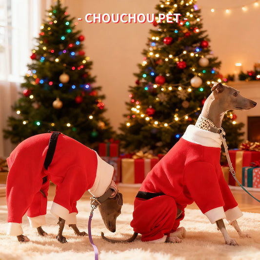 Christmas pet dog clothes suitable for Italian Greyhound Whippet sighthounds as New Year's gifts
