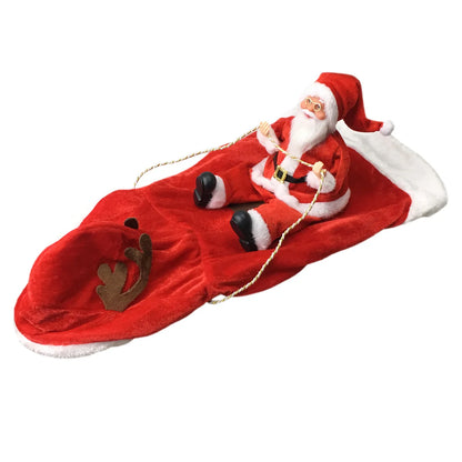 Christmas Pet Clothes Santa Sitting on Back Winter Dog Costume Cosplay Outfit for Small Medium Large Dogs Cats Party Dressing up