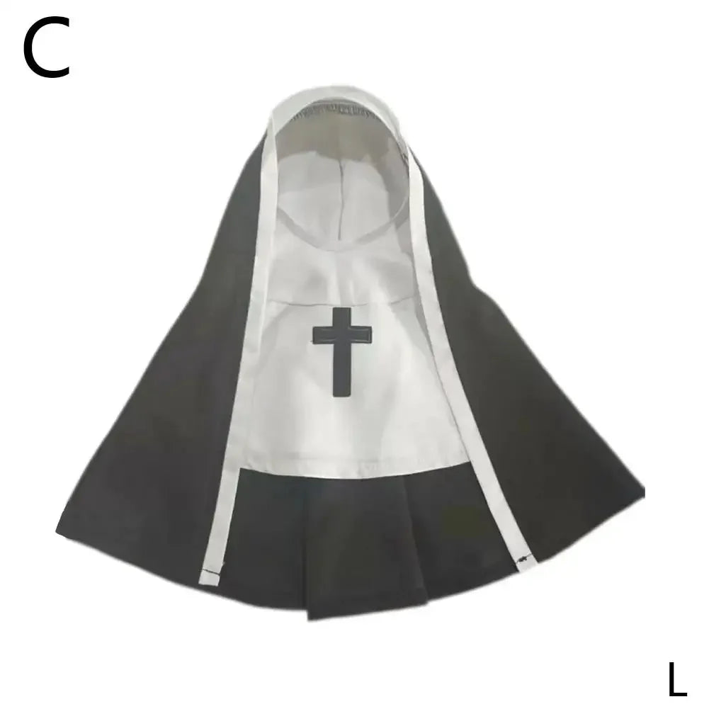 Pet Cat Halloween Costumes Nun Cloak For Small Pet Cosplay Dress Kawaii Pet Clothes Cat Kitten Puppy Funny Accessoties Gift F8S2