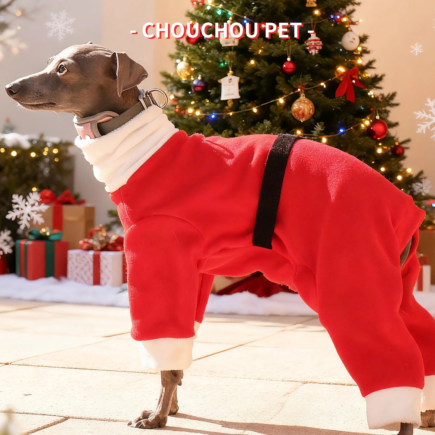 Christmas pet dog clothes suitable for Italian Greyhound Whippet sighthounds as New Year's gifts