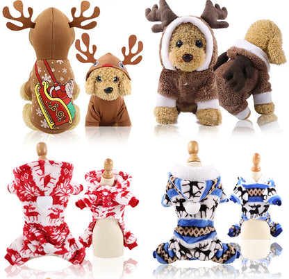 Cartoon Dog Clothes Halloween Costumes Dogs Small, Medium and Big Dog Christmas Pet Clothes Funny Autumn and Winter Clothes