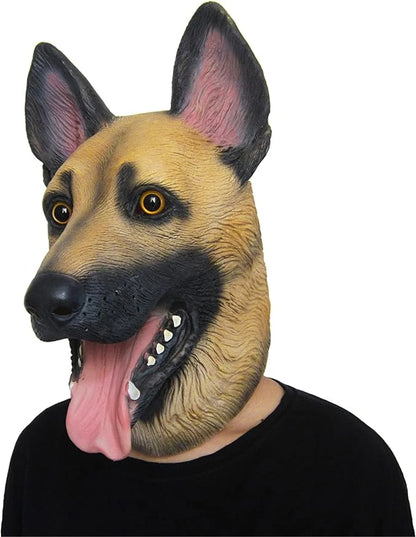 Dog Head Mask Halloween Party Dog Costume Masks Mask Super Bowl Underdog Costume Latex Animal Head Mask