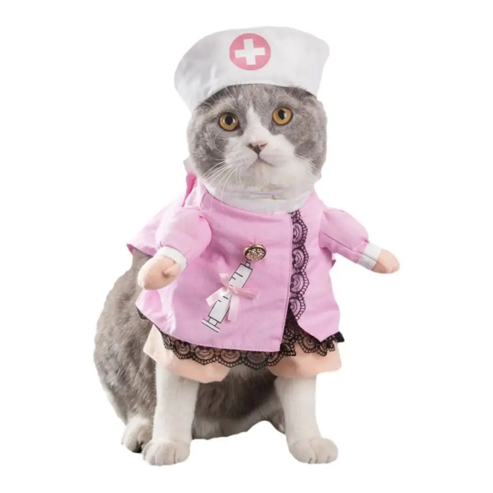 Easy To Wear Halloween Pet Costume Funny Uniform Dog Cosplay Clothing Soft Fabric Pet Supplies Kitten Puppy Costume Animal