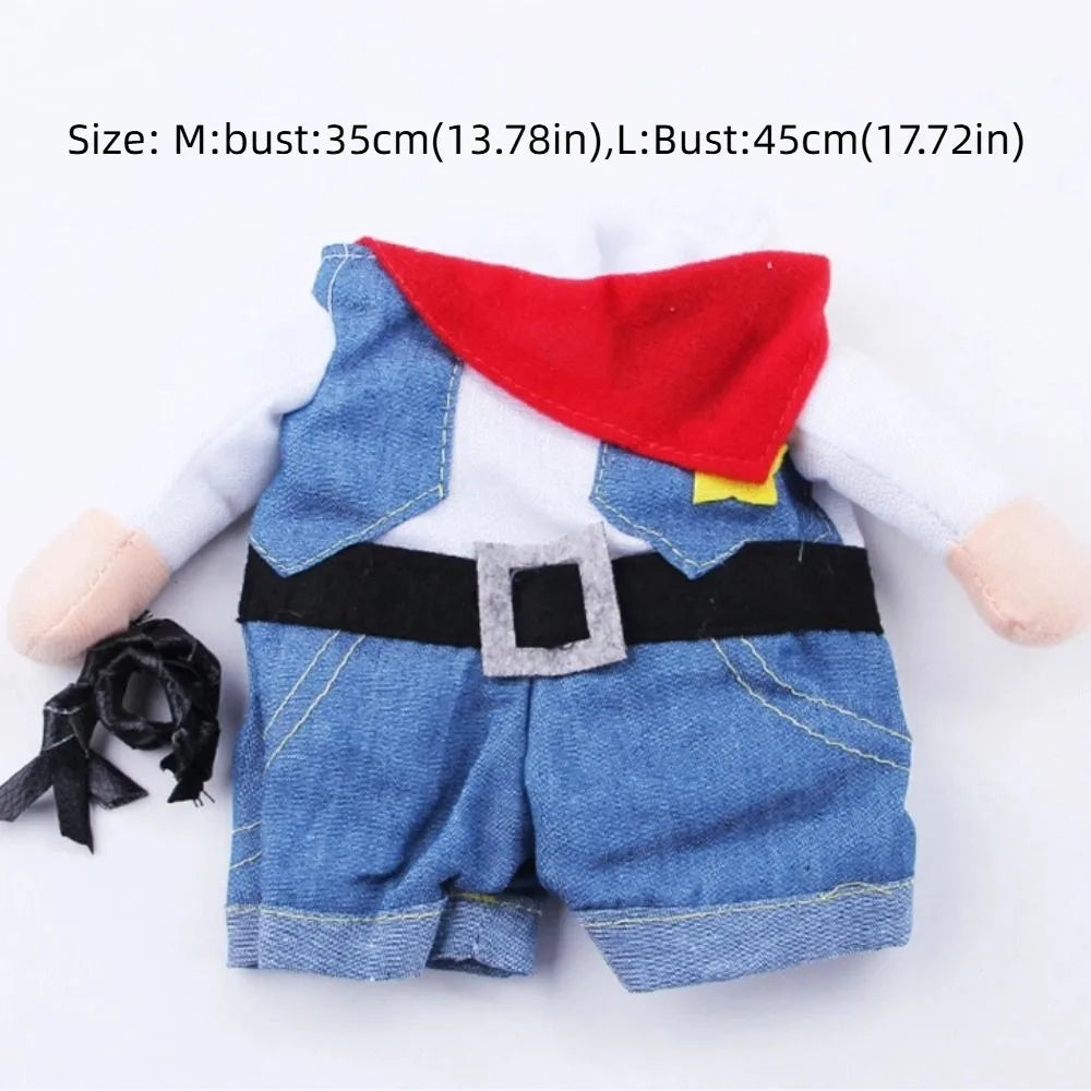Easy To Wear Halloween Pet Costume Funny Uniform Dog Cosplay Clothing Pet Supplies Soft Fabric Kitten Puppy Costume Animal