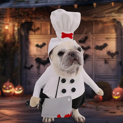 Halloween Dog Clothes Funny Pet Cat Dogs Clothes Chef Transformation Large Dog Clothing Cute Creative Puppy Kitten Pets Costume