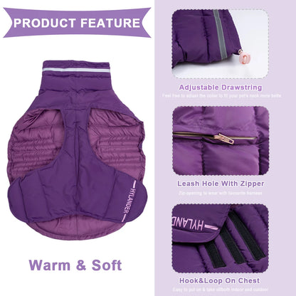 Dog Coat Apparels Costumes Jacket For Dogs Reflective High-necked Pet Quilted Puffer Warm Winter Large Dog clothes