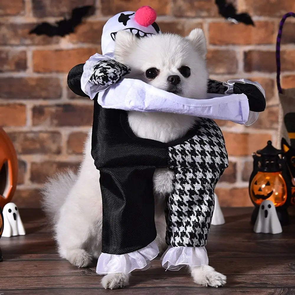 Creative Puppy Halloween Coat Polyester Pet Costume Halloween Pet Clothes Funny Dog Cosplay Dog Cosplay Costume