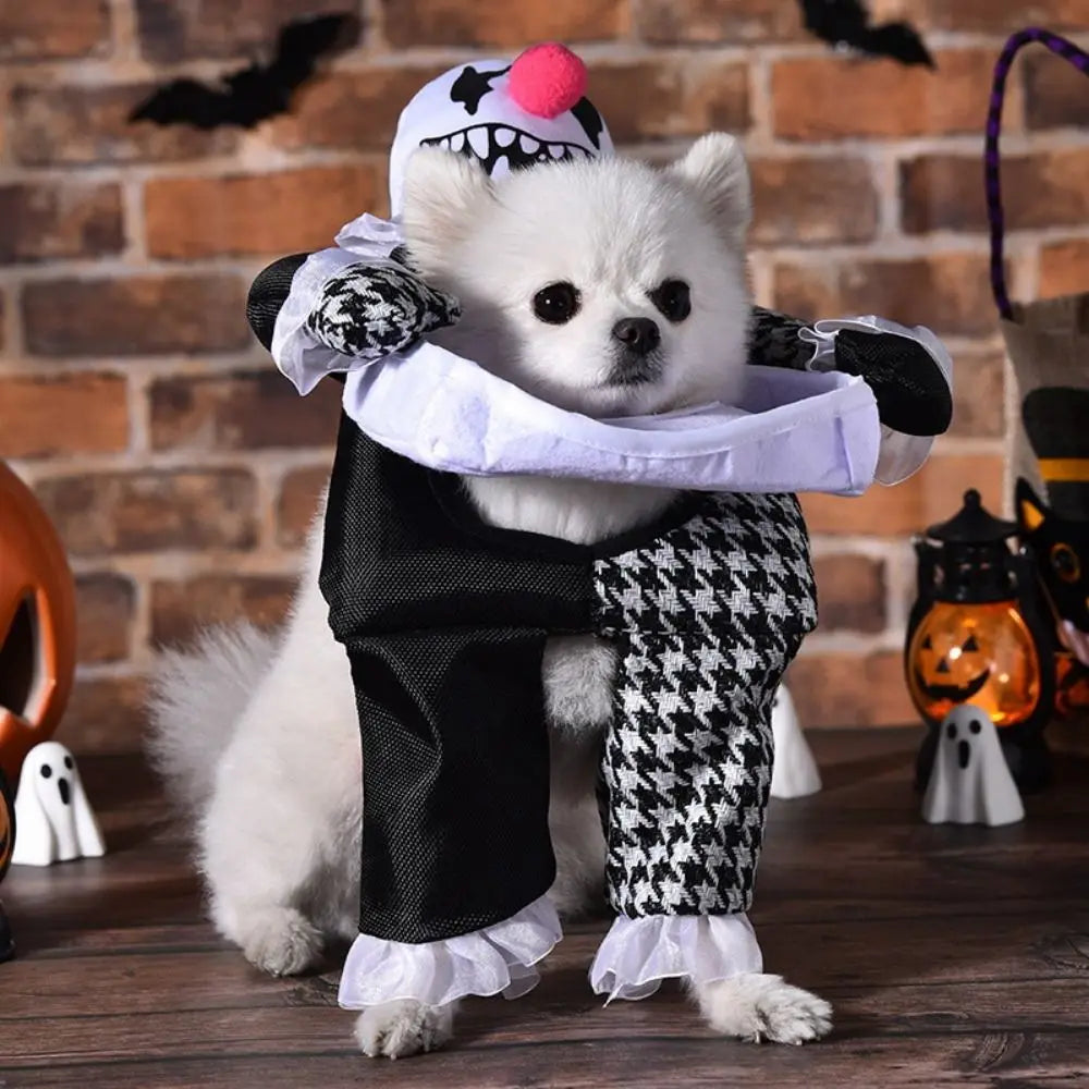 Creative Puppy Halloween Coat Polyester Pet Costume Halloween Pet Clothes Funny Dog Cosplay Dog Cosplay Costume