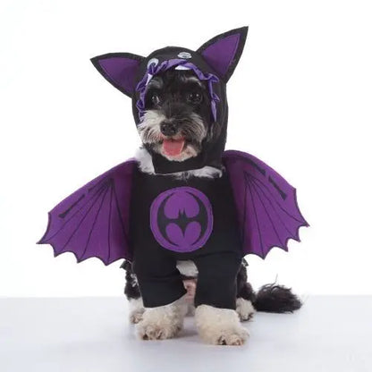 Horror Halloween Pet Costume Dog Cat Funny Party Cosplay Outfit Creative Pet Jumpsuit Suit Holiday Puppy Dress Up With Headgear