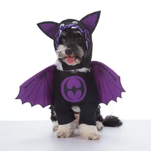 Horror Halloween Pet Costume Dog Cat Funny Party Cosplay Outfit Creative Pet Jumpsuit Suit Holiday Puppy Dress Up With Headgear