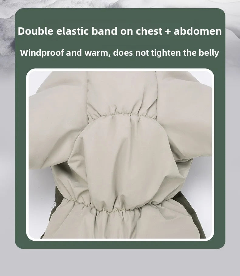 2025 New Winter style dog clothes outdoor large  four-legged clothes big windbreaker cold-proof warm fashion pet clothing