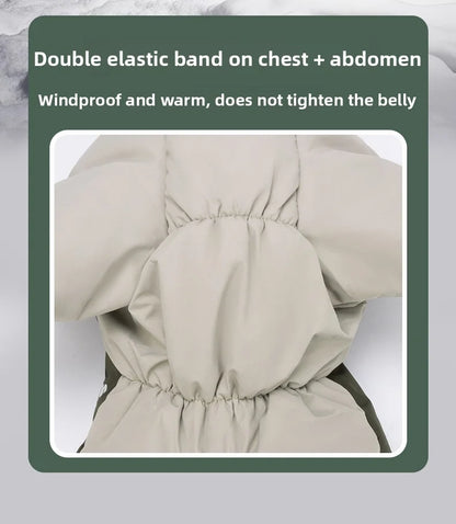 2025 New Winter style dog clothes outdoor large  four-legged clothes big windbreaker cold-proof warm fashion pet clothing