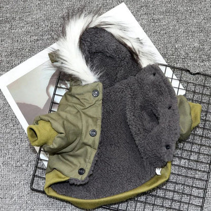 Dog Clothes Winter Puppy Pet Dog Coat Jacket For Small Medium Dogs Thicken Warm Hoodie Jacket Chihuahua Yorkies Pets Clothes