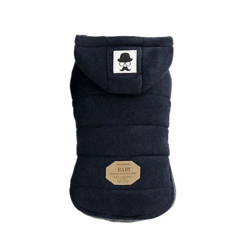 Dog Winter Warm Jacket for Small Dogs Clothes Puppy Fleece Two-legged Coat Pet Hoodie Chihuahua French Bulldog Yorkies Costumes