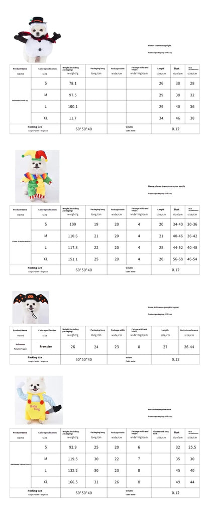 Funny Pet Halloween Dog Clothes Costume Small Dog Jacket Creative Outfit for Teddy Cats  Costume Dog Clothes for Small Dogs