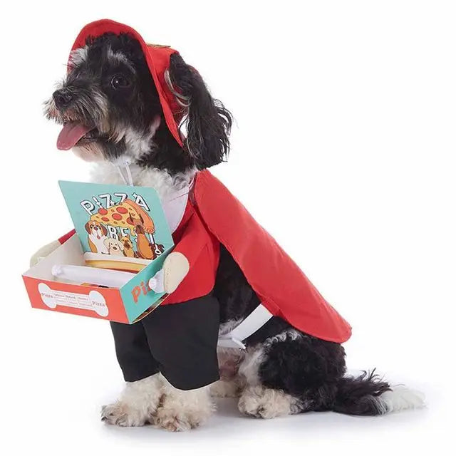 Horror Halloween Pet Costume Dog Cat Funny Party Cosplay Outfit Creative Pet Jumpsuit Suit Holiday Puppy Dress Up With Headgear