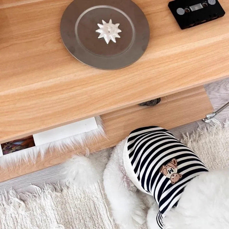 Dog Clothes 2025 Cute Bear Puppy Hoodies Autumn Winter Warm Coat Polo Shirts Cat Clothing Chihuhua Bichon Apparels Dog Pullover