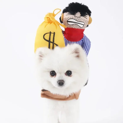 Funny Pet Halloween Dog Clothes Costume Small Dog Jacket Creative Outfit for Teddy Cats  Costume Dog Clothes for Small Dogs