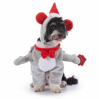 Horror Halloween Pet Costume Dog Cat Funny Party Cosplay Outfit Creative Pet Jumpsuit Suit Holiday Puppy Dress Up With Headgear