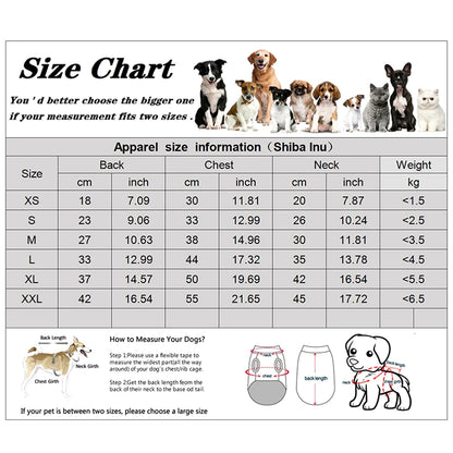 Dog Clothes Winter Puppy Pet Dog Coat Jacket For Small Medium Dogs Thicken Warm Hoodie Jacket Chihuahua Yorkies Pets Clothes