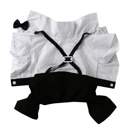Dog Clothes Cat Prince Wedding Costume Cute Gentleman Cachorro Mascotas Chihuahua Tuxedo Bowtie Puppy Coat Pets Supplies