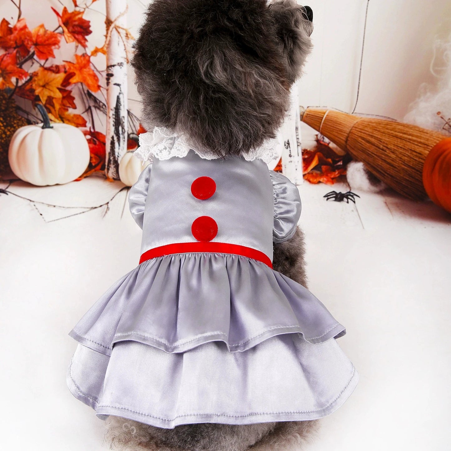 Halloween Pet Costume Joker Dress Pet Apparel Wizard Dog Clothes Witch Pet Costume Devil Cosplay pet Stephen King's It dress