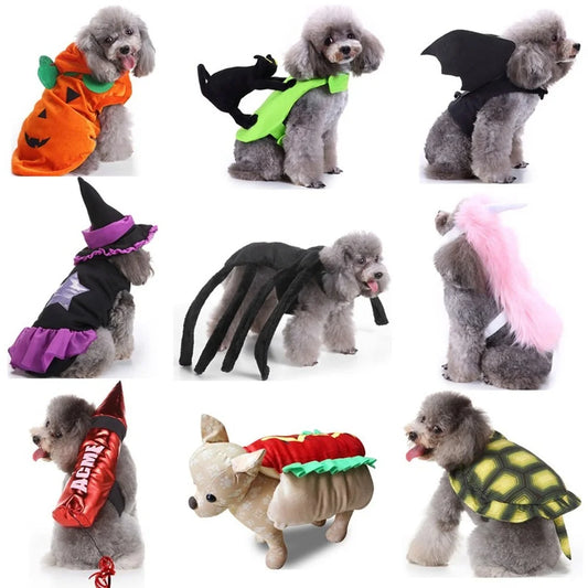 Christmas Dog Costumes Wedding Suit Halloween Funny Dress for Small Dogs Cats  French Bulldog Chihuahua Clothes