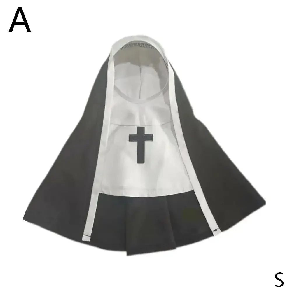 Pet Cat Halloween Costumes Nun Cloak For Small Pet Cosplay Dress Kawaii Pet Clothes Cat Kitten Puppy Funny Accessoties Gift F8S2