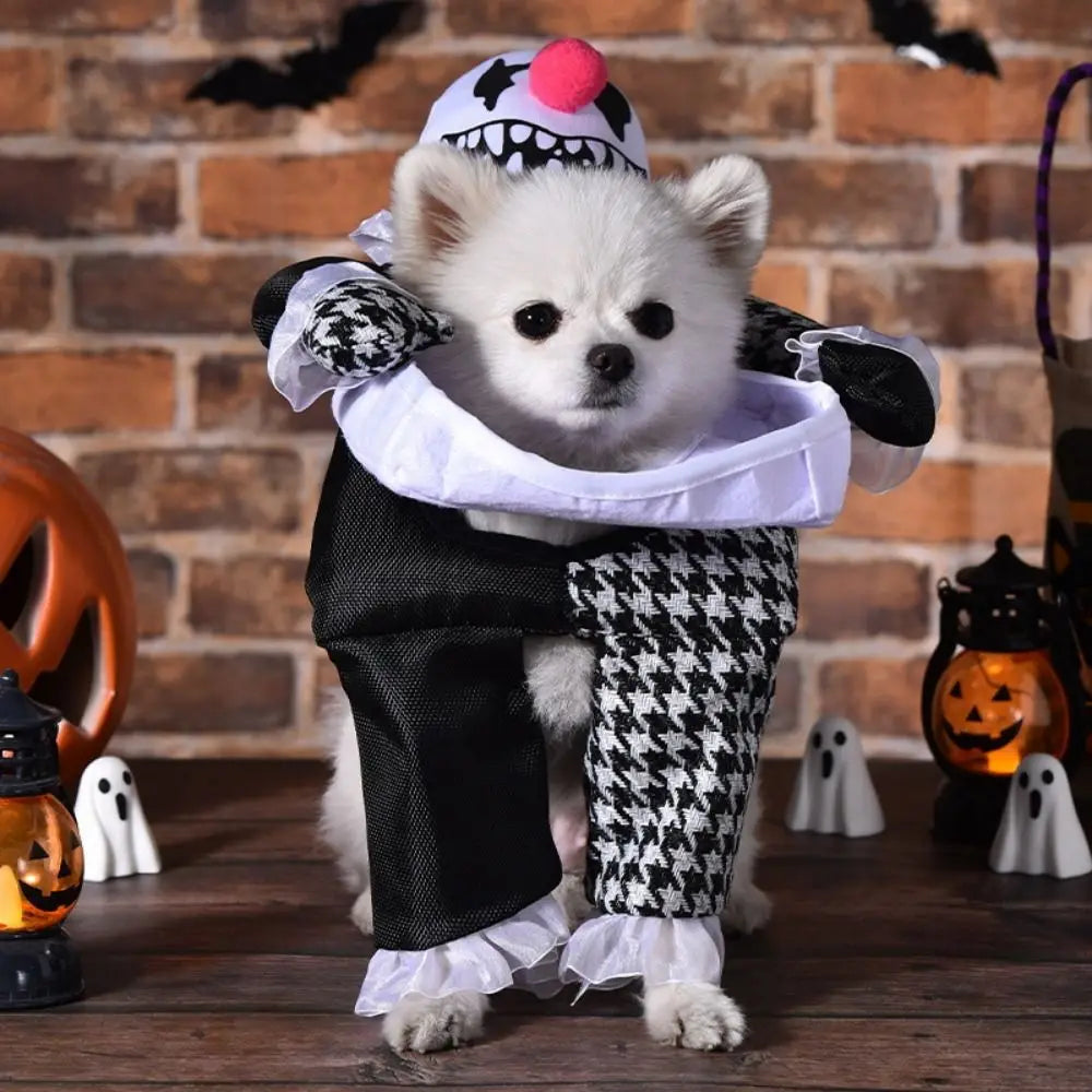 Creative Puppy Halloween Coat Polyester Pet Costume Halloween Pet Clothes Funny Dog Cosplay Dog Cosplay Costume