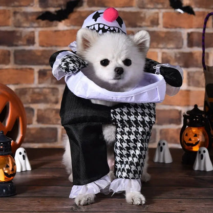 Creative Puppy Halloween Coat Polyester Pet Costume Halloween Pet Clothes Funny Dog Cosplay Dog Cosplay Costume
