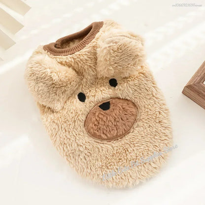 Cute Dog Clothes Winter Vest For Small Dogs Cats Warm Pets Sweater Soft Flannel Puppy Puffer Jacket Dog Accessories Supplies Xxs