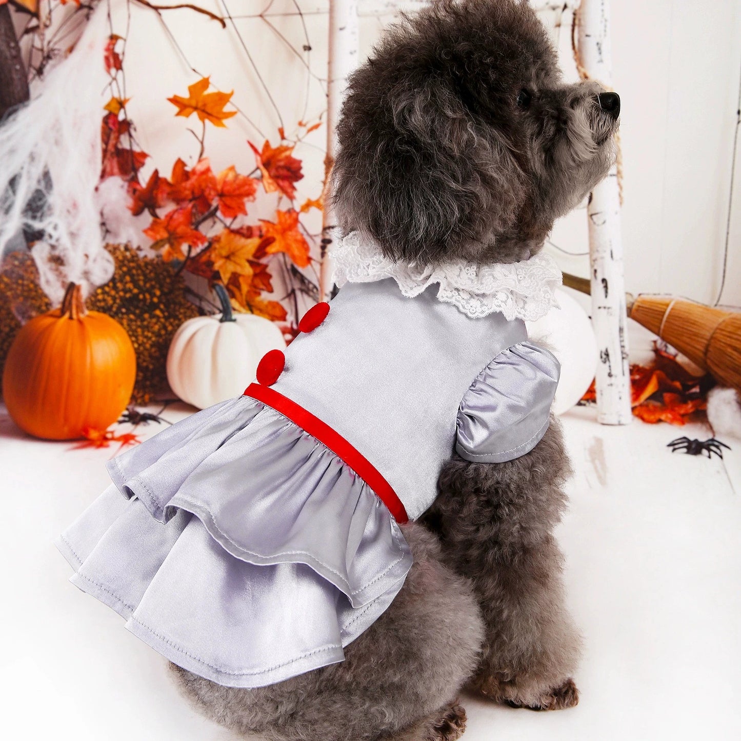 Halloween Pet Costume Joker Dress Pet Apparel Wizard Dog Clothes Witch Pet Costume Devil Cosplay pet Stephen King's It dress
