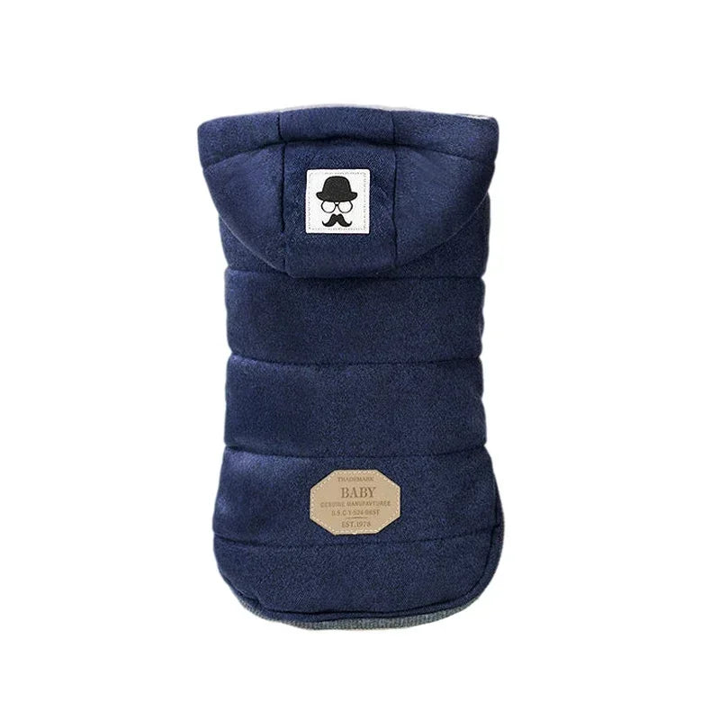 Dog Winter Warm Jacket for Small Dogs Clothes Puppy Fleece Two-legged Coat Pet Hoodie Chihuahua French Bulldog Yorkies Costumes