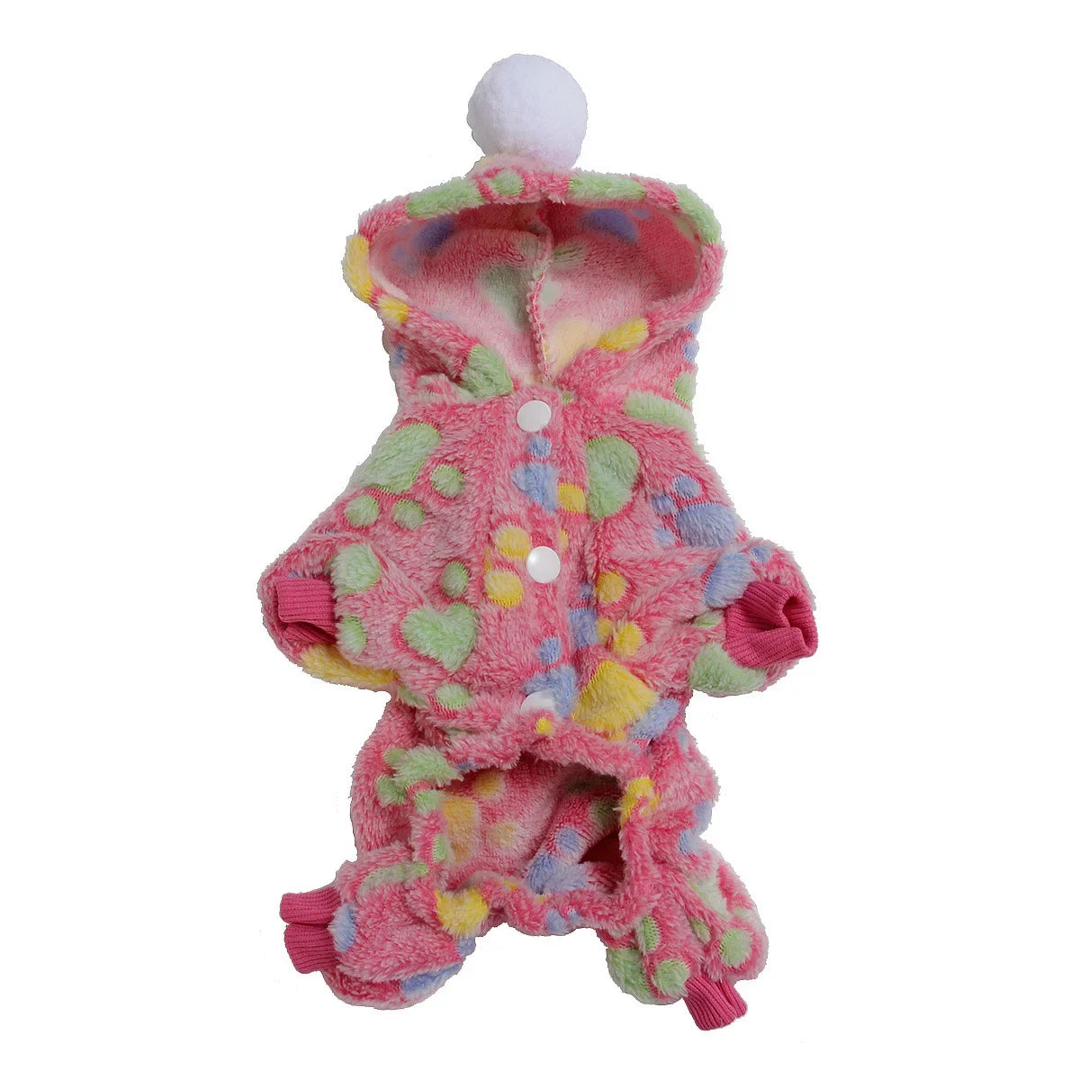 Pet Clothes Flannel Dog Costume Dog Cold Weather Coats Cat Apparel Soft Flannel Doggie Jumpsuit Clothes Pet Four Legged Pajamas