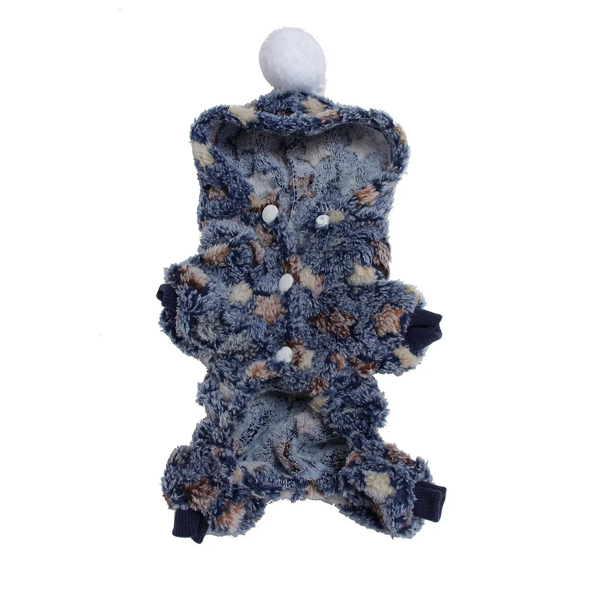 Pet Clothes Flannel Dog Costume Dog Cold Weather Coats Cat Apparel Soft Flannel Doggie Jumpsuit Clothes Pet Four Legged Pajamas