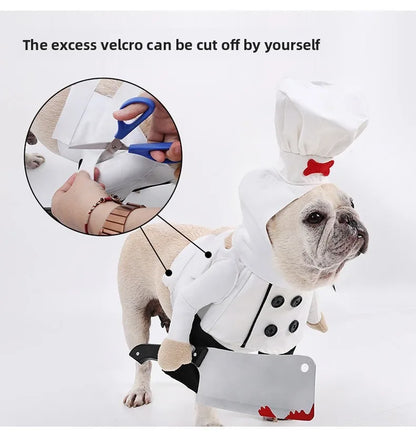 Halloween Dog Clothes Funny Pet Cat Dogs Clothes Chef Transformation Large Dog Clothing Cute Creative Puppy Kitten Pets Costume