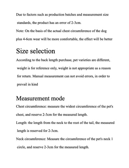 Dog Clothes Autumn and Winter Clothes Medium-sized Large Dog Pet Double Collar Warm Water-repellent Cotton-padded Jacket Vest