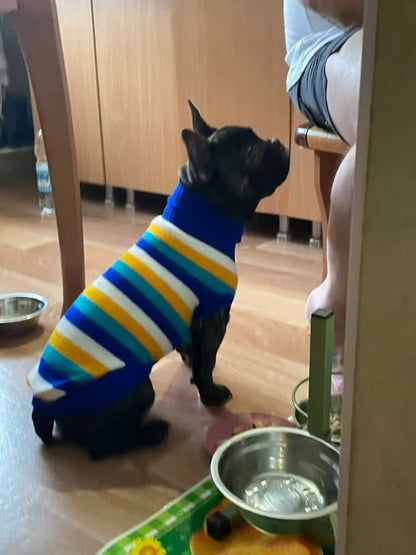Warm Pet Dog Sweater Winter Dog Clothes for Small Medium Dogs Knitted Puppy Cat Coat Chihuahua French Bulldogs Yorkie Customes