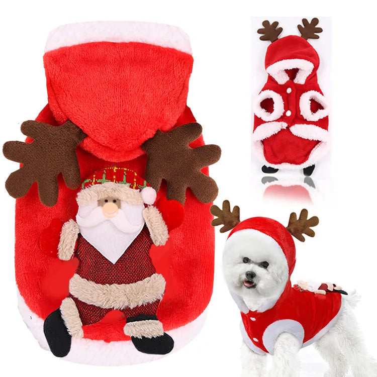 Cartoon Dog Clothes Halloween Costumes Dogs Small, Medium and Big Dog Christmas Pet Clothes Funny Autumn and Winter Clothes