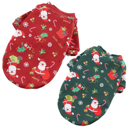 Large Dog Hoodies Christmas Sweater- Winter Warm Fleece Lined Pet Clothes Xmas Puppy Holiday for Medium Large Dogs