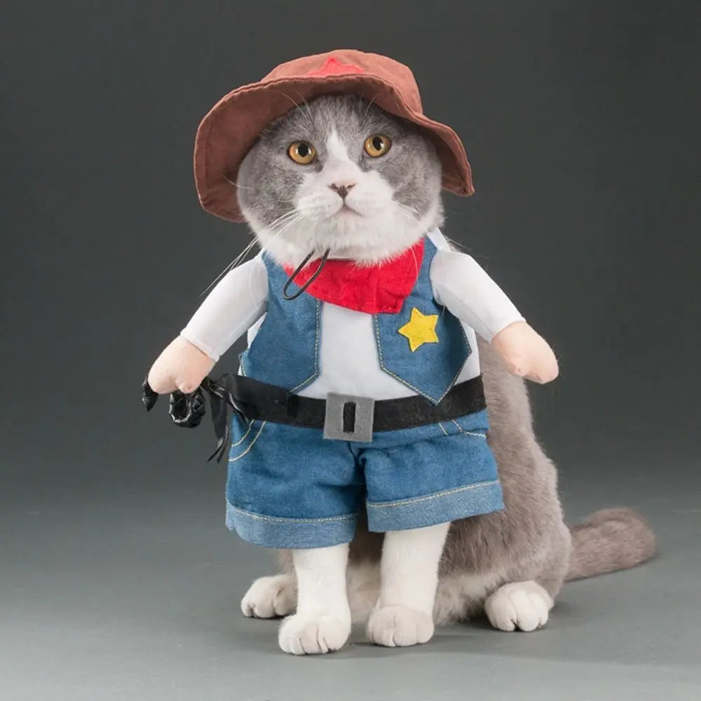 Easy To Wear Halloween Pet Costume Funny Uniform Dog Cosplay Clothing Soft Fabric Pet Supplies Kitten Puppy Costume Animal